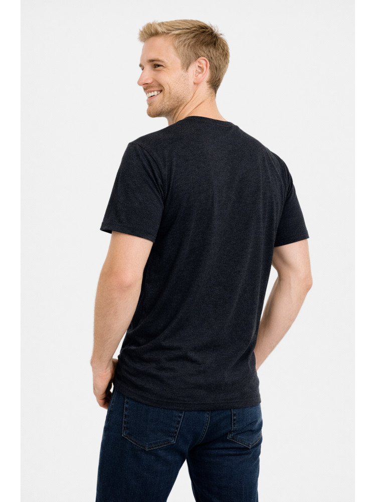 Футболка мужская однотонная тёмно-серого цвета 210122C