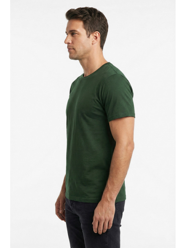 Футболка мужская однотонная цвета хаки 210126C