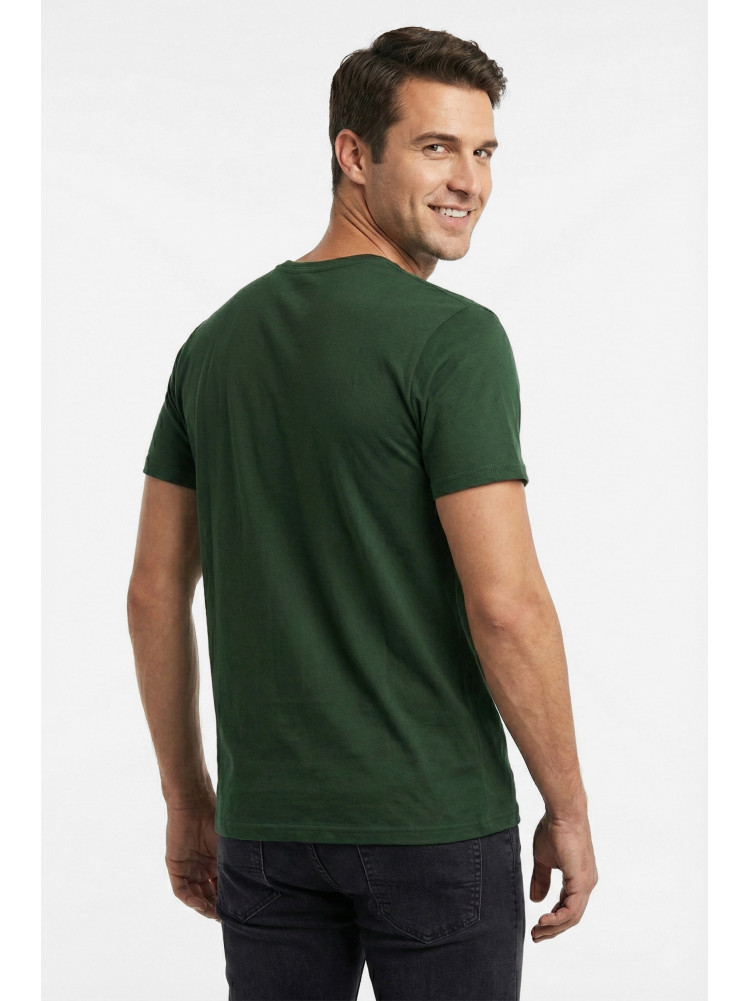 Футболка мужская однотонная цвета хаки 210126C