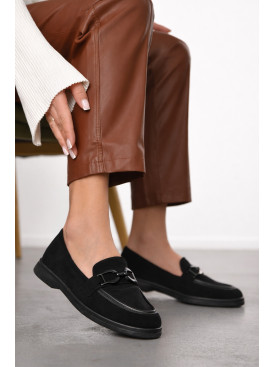 Туфлі-лофери жіночі чорного кольору JН2110-1 210133C