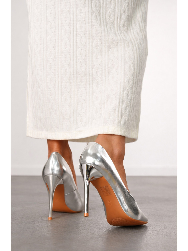 Туфли женские серебристого цвета L1068-12 210136C