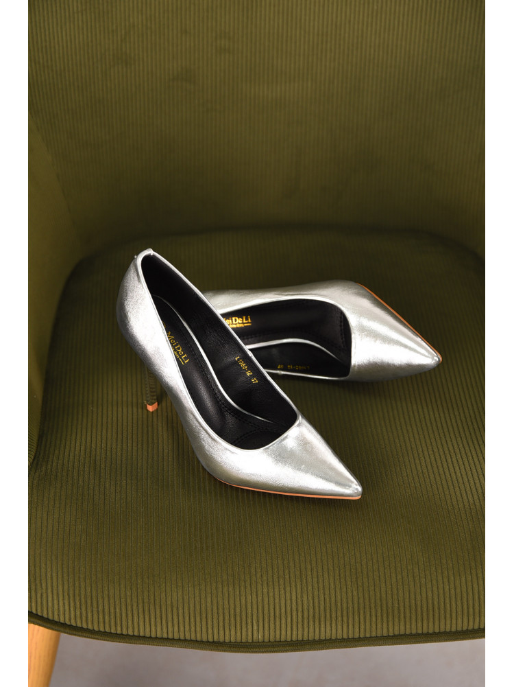 Туфли женские серебристого цвета L1068-12 210136C