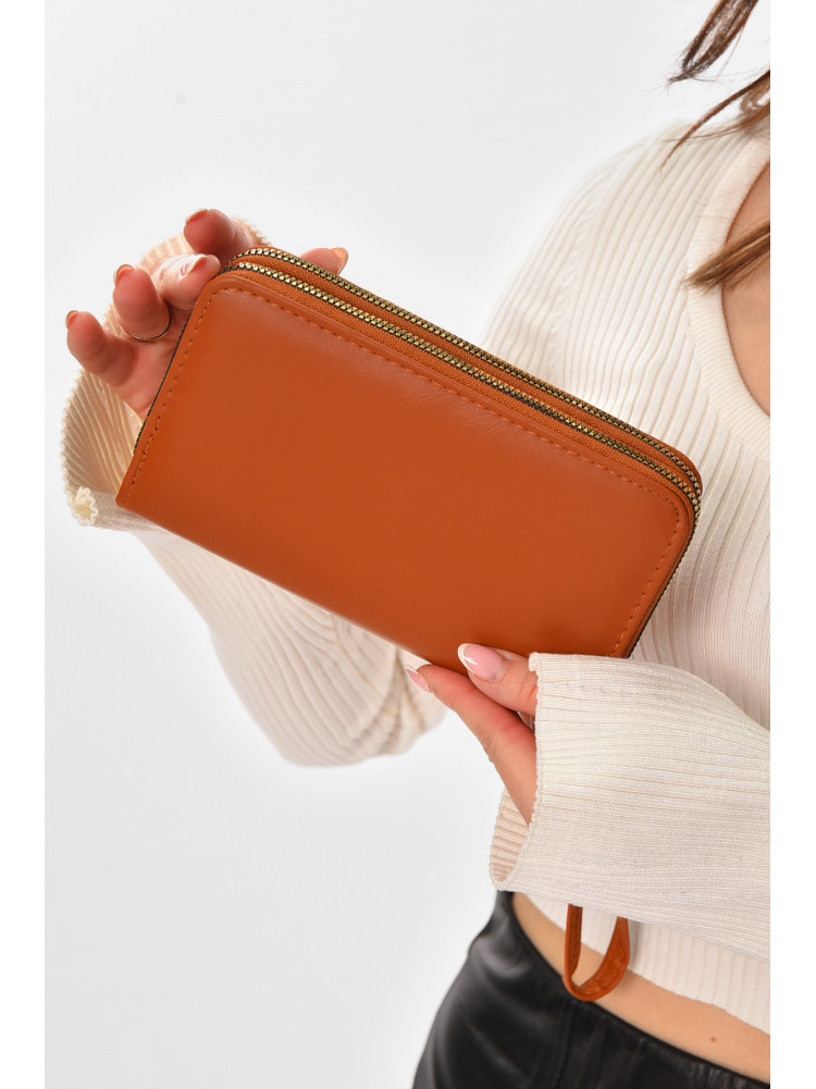 Кошелек женский из экокожи коричневого цвета YZ-311 210140C