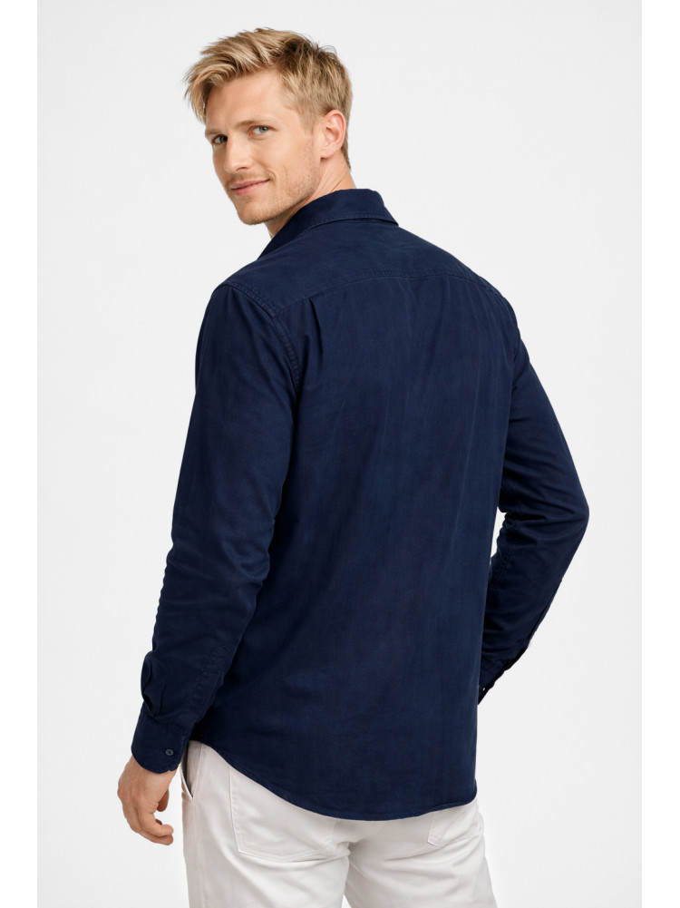 Рубашка мужская полубатальная тёмно-синего цвета F1036 210143C