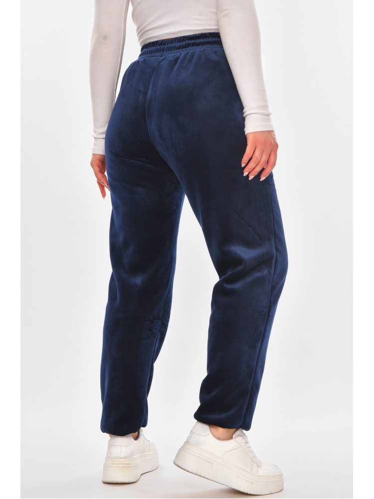 Штани жіночі на штучному хутрі темно-синього кольору С207-2 210153C