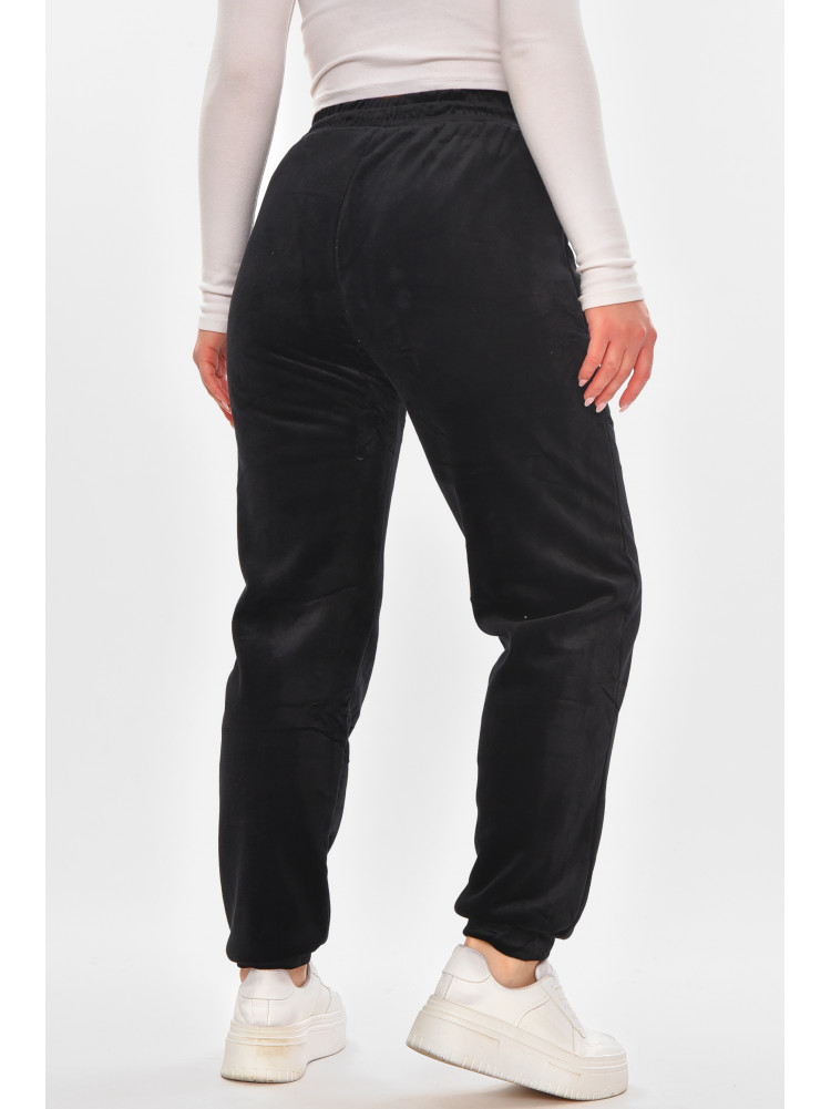 Штани жіночі на штучному хутрі чорного кольору С207-2 210154C