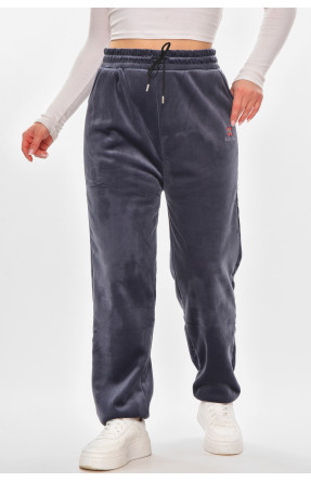 Штани жіночі на штучному хутрі синього кольору С207-2 210155C