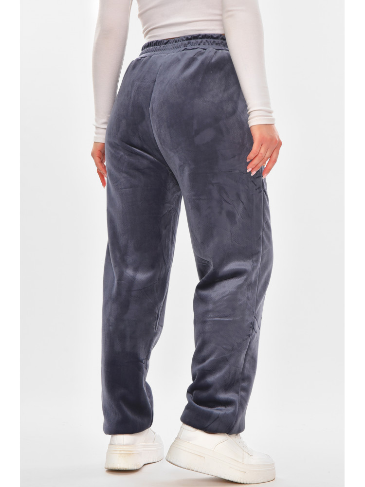 Штани жіночі на штучному хутрі синього кольору С207-2 210155C