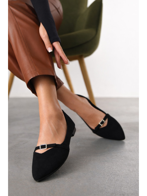 Балетки женские черного цвета W1311-7 210189C
