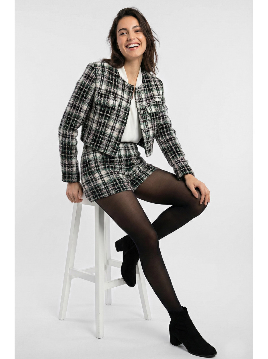 Костюм женский твидовый в клетку 6605 210197C