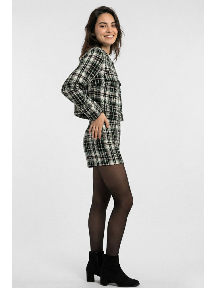 Костюм женский твидовый в клетку 6605 210197C