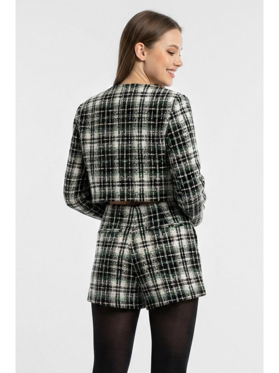 Костюм женский твидовый в клетку 6605 210197C
