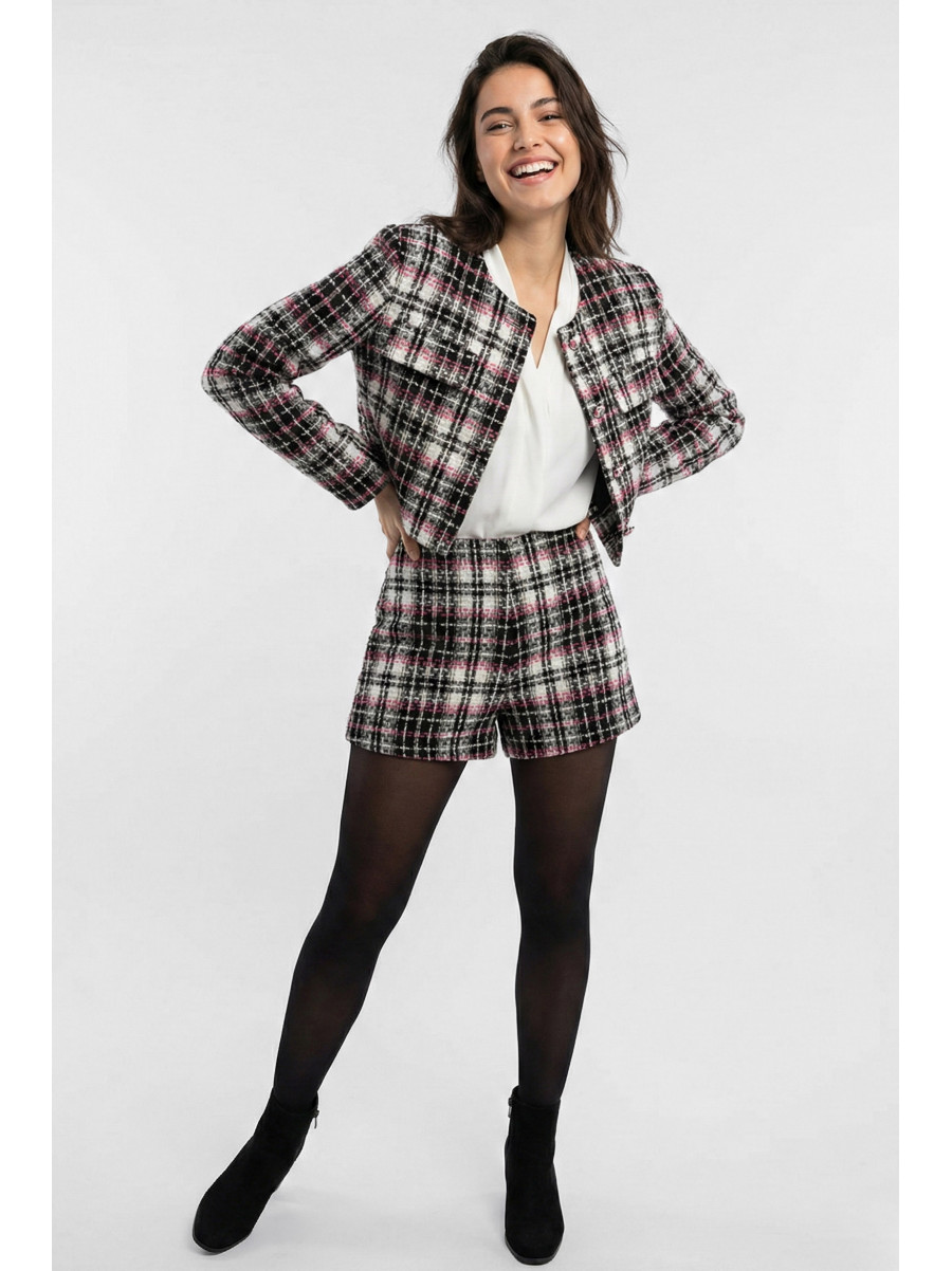 Костюм женский твидовый в клетку 6602 210198C