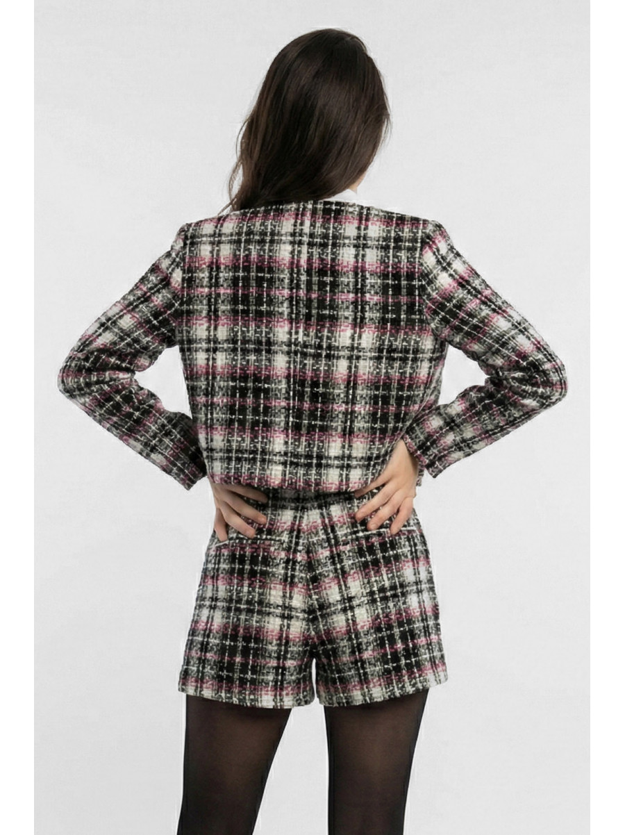 Костюм женский твидовый в клетку 6602 210198C