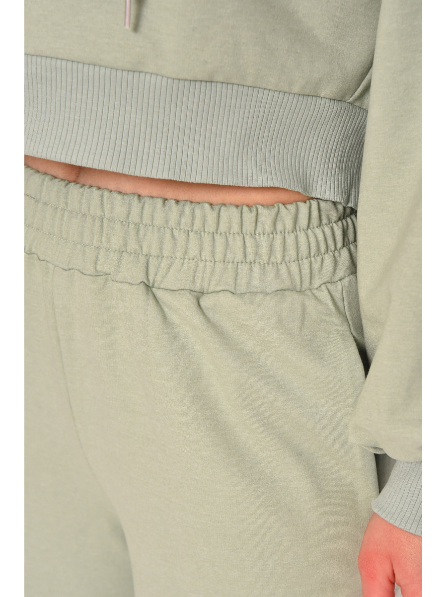 Спортивный костюм женский однотонный мятного цвета 6822 210202C