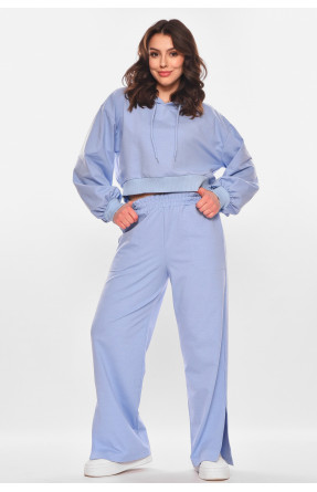 Спортивный костюм женский однотонный голубого цвета 6822 210203C Спортивный костюм женский однотонный голубого цвета 6822 210203C