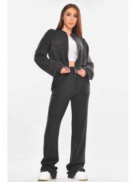 Спортивный костюм женский графитового цвета 7281 210213C