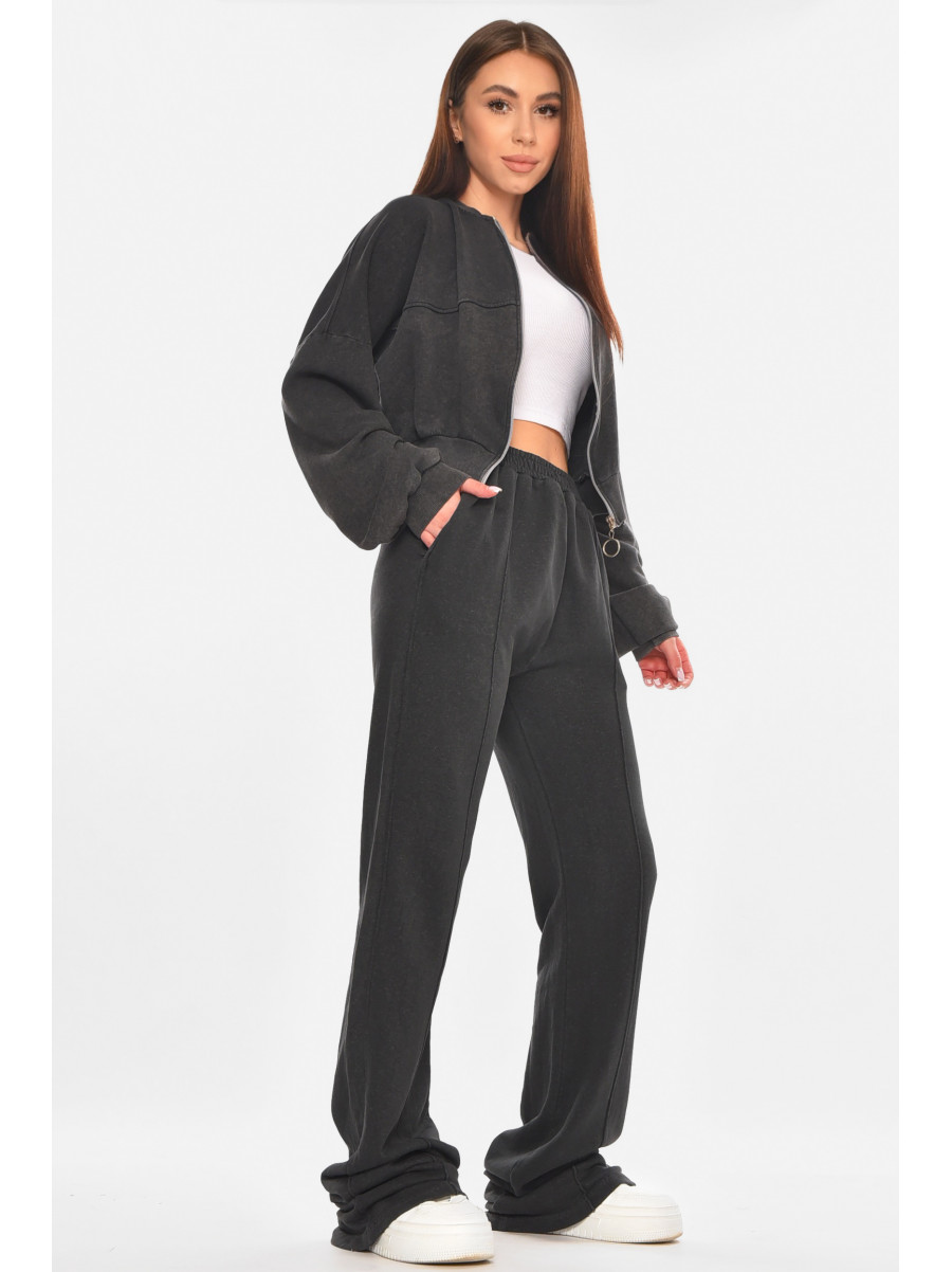 Спортивный костюм женский графитового цвета 7281 210213C