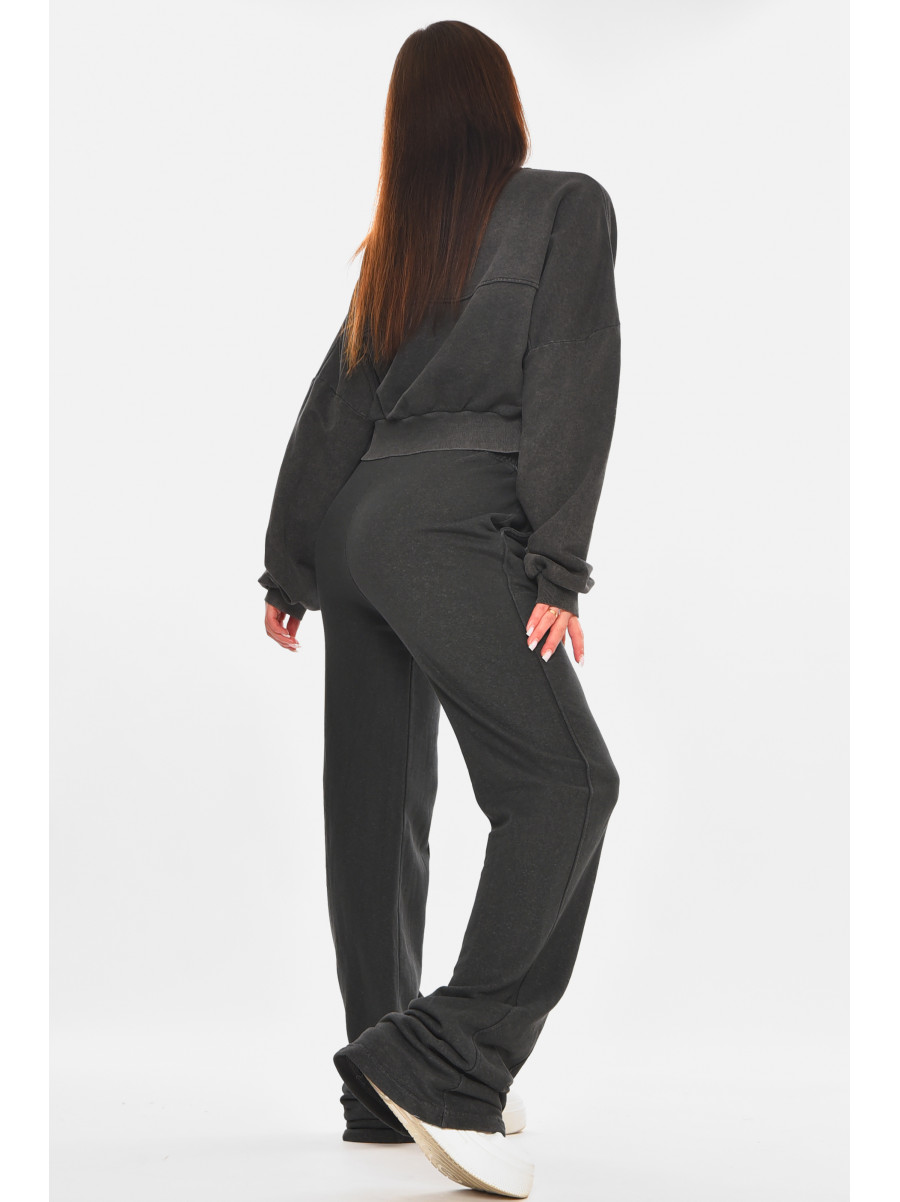 Спортивный костюм женский графитового цвета 7281 210213C