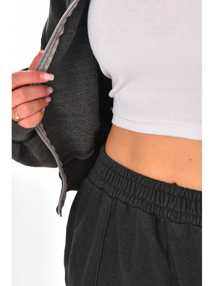 Спортивный костюм женский графитового цвета 7281 210213C