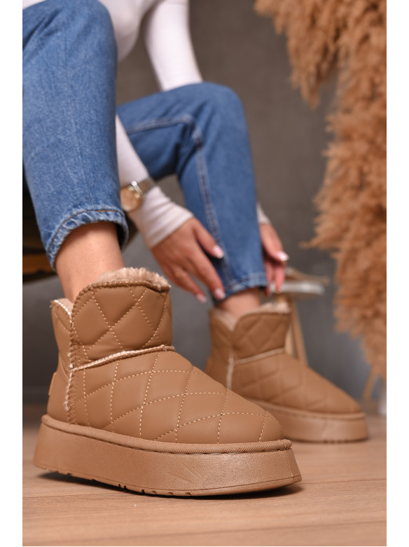 Угги женские на меху бежевого цвета Уценка 79-2 210216C