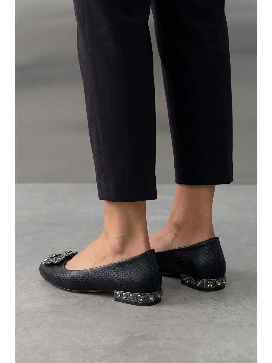 Балетки жіночі чорного кольору 273-6 210221C