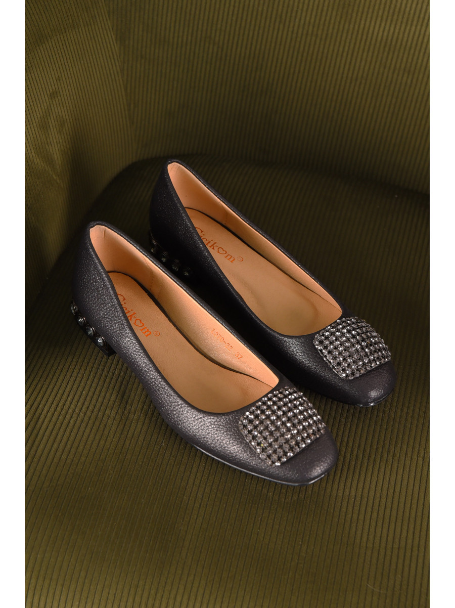 Балетки жіночі темно-сірого кольору 270-22 210222C