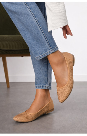 Балетки жіночі бежевого кольору 288-2 210224C