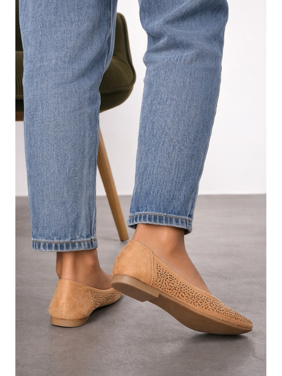 Балетки жіночі бежевого кольору 288-2 210224C