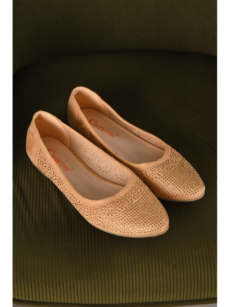 Балетки жіночі бежевого кольору 288-2 210224C