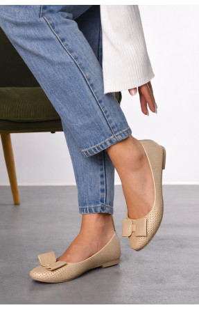 Балетки жіночі бежевого кольору 283-5 210225C