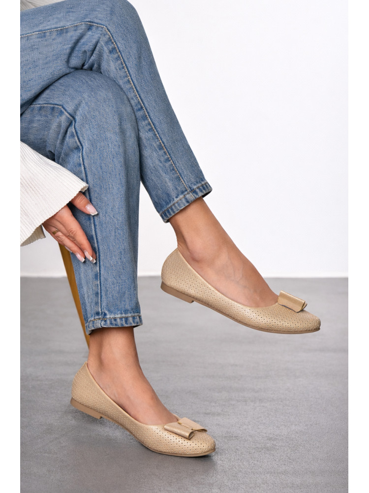 Балетки жіночі бежевого кольору 283-5 210225C