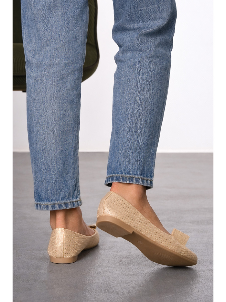 Балетки жіночі бежевого кольору 283-5 210225C