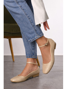 Балетки жіночі золотистого кольору 280-8 210226C Балетки жіночі золотистого кольору 280-8 210226C