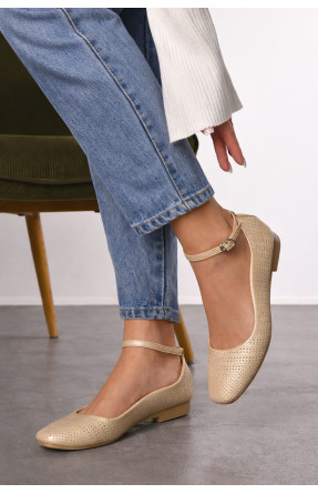 Балетки жіночі золотистого кольору 280-8 210226C