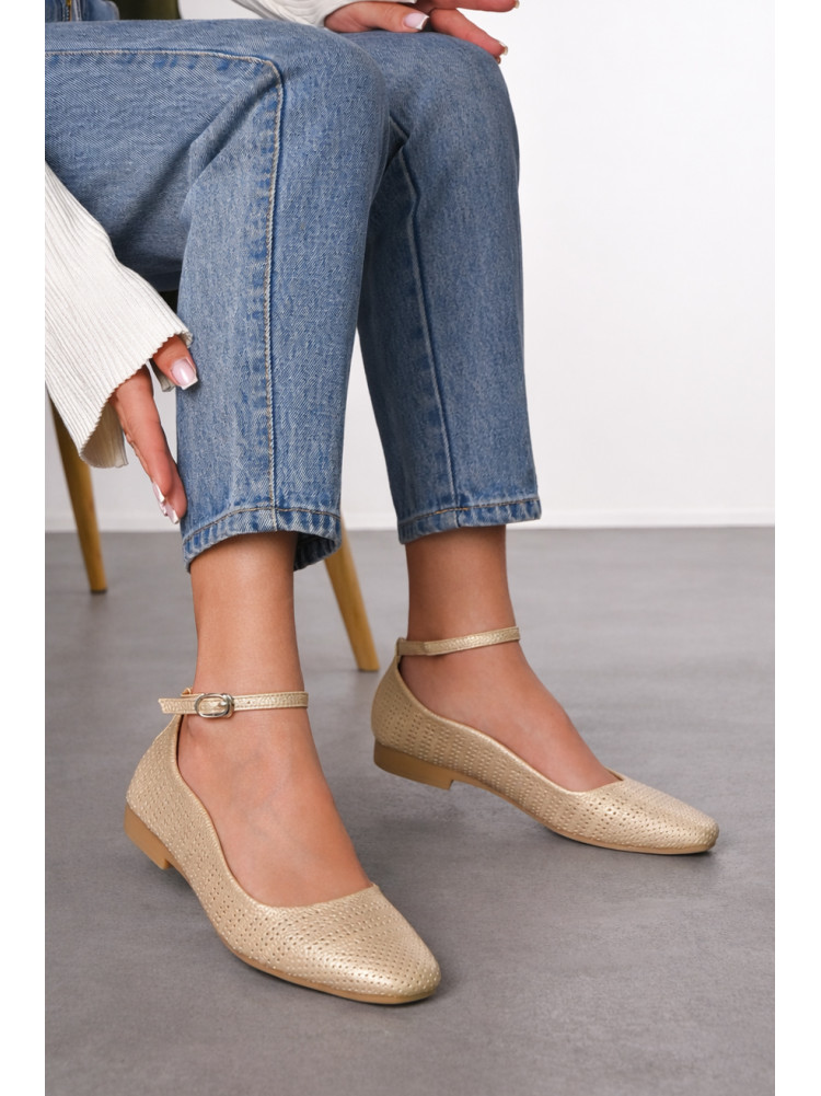 Балетки жіночі золотистого кольору 280-8 210226C