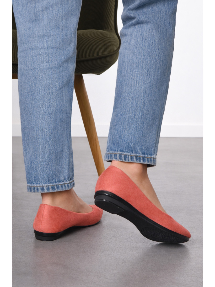 Балетки жіночі пудрового кольору 010-6 210227C