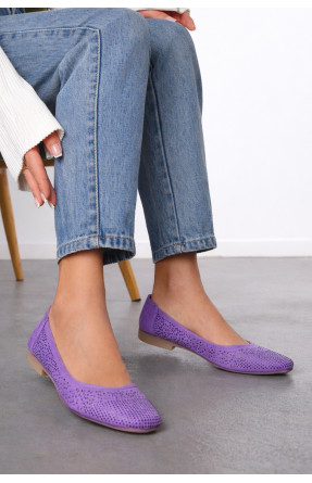 Балетки жіночі бузкового кольору 291-16 210228C