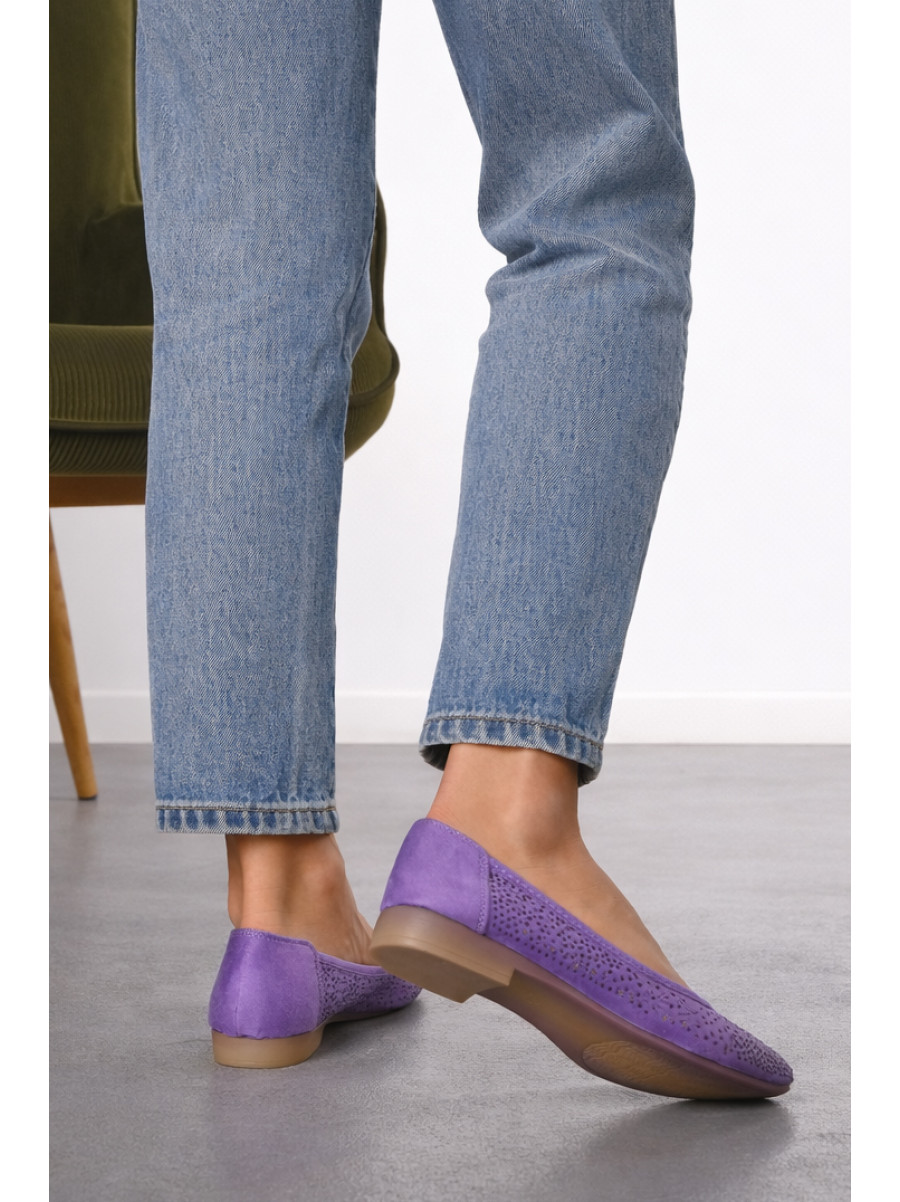 Балетки жіночі бузкового кольору 291-16 210228C