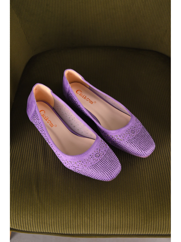 Балетки жіночі бузкового кольору 291-16 210228C