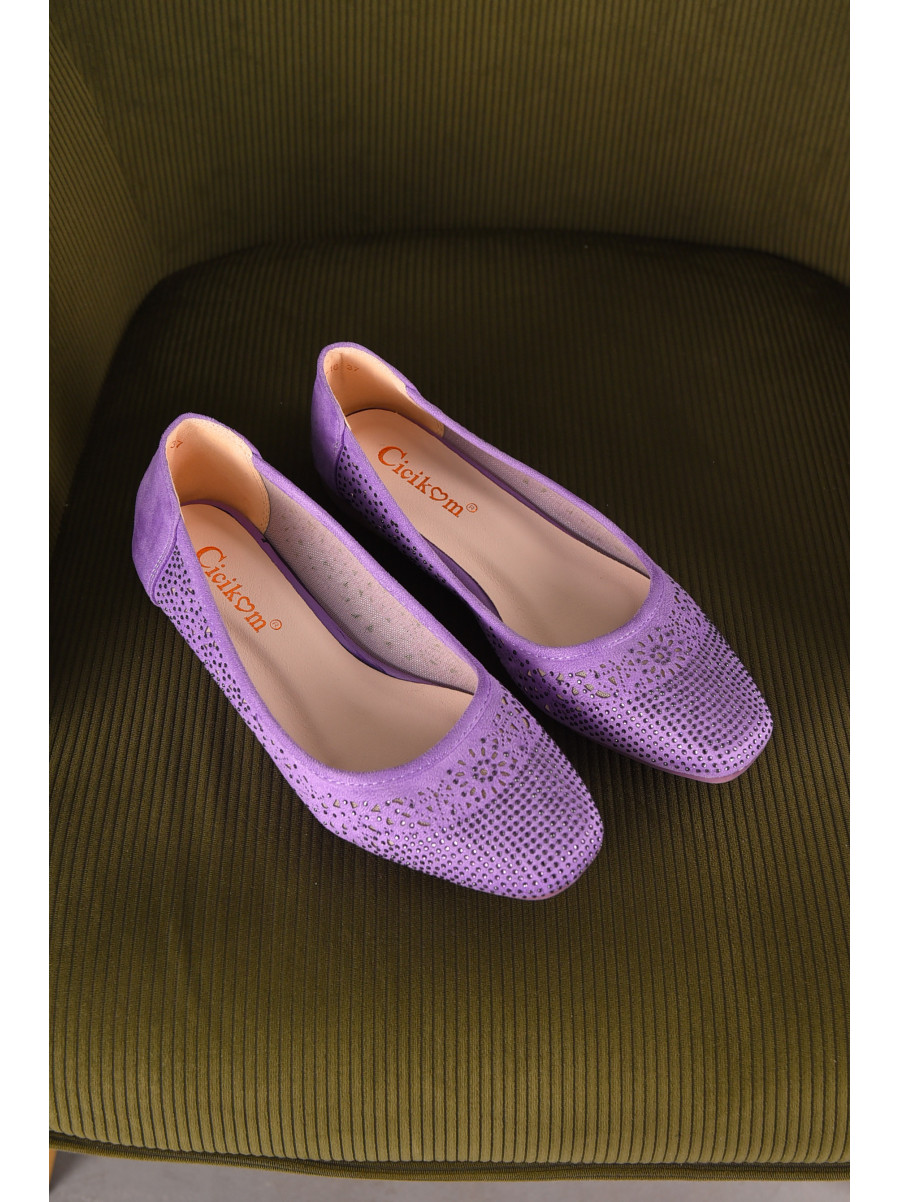 Балетки жіночі бузкового кольору 291-16 210228C