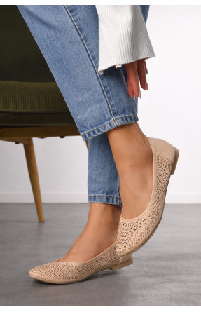 Балетки жіночі бежевого кольору 288-33 210231C