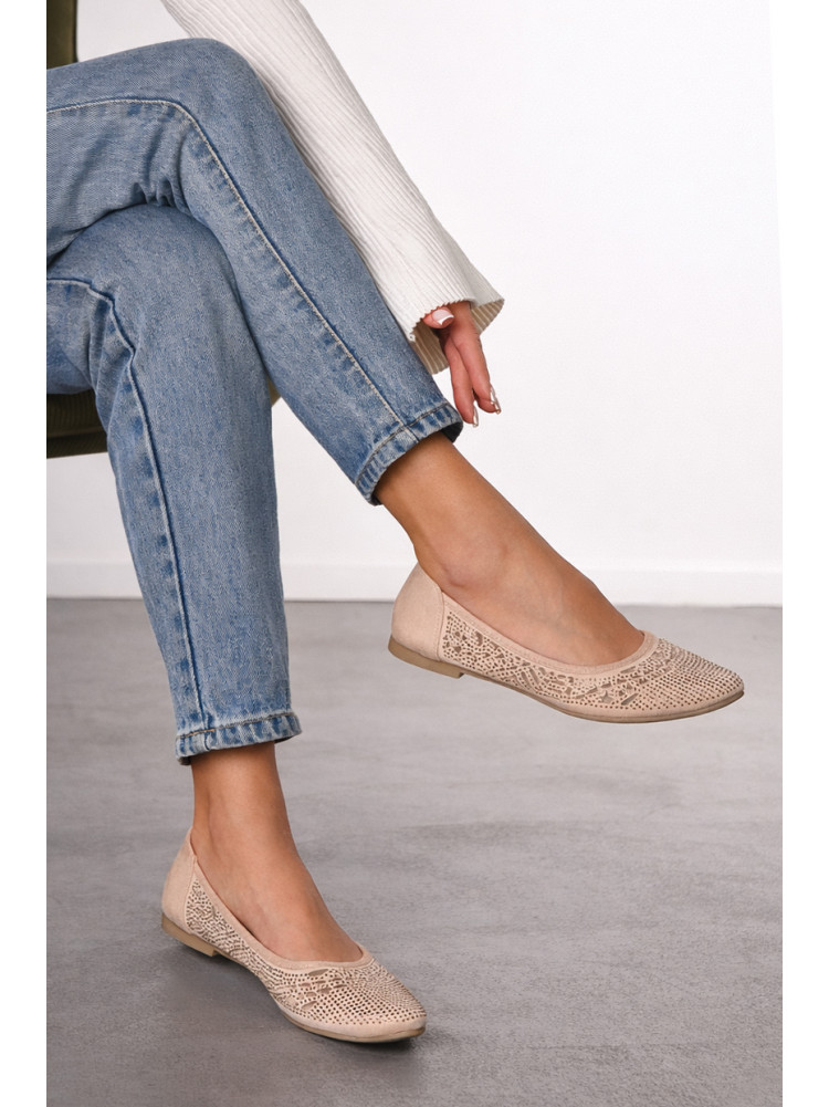 Балетки жіночі бежевого кольору 288-33 210231C