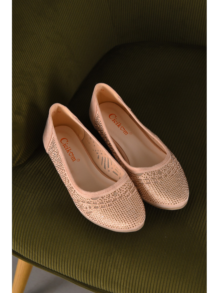 Балетки жіночі бежевого кольору 288-33 210231C