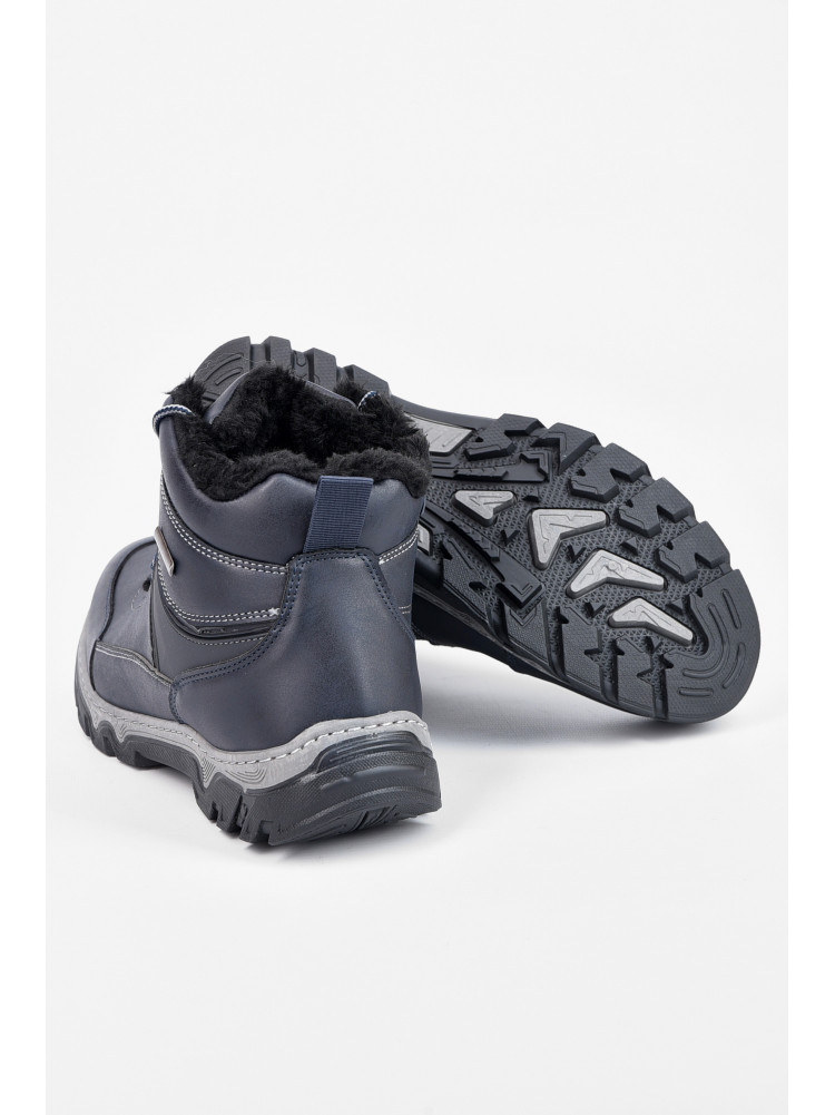 Ботинки мужские зимние темно-синего цвета Уценка 2502 210235C