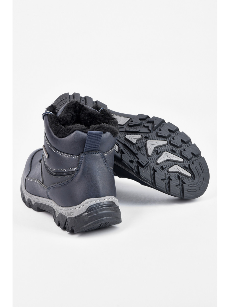 Ботинки мужские зимние темно-синего цвета Уценка 2502 210235C