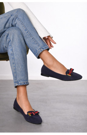 Балетки жіночі темно-синього кольору 785-4 210236C