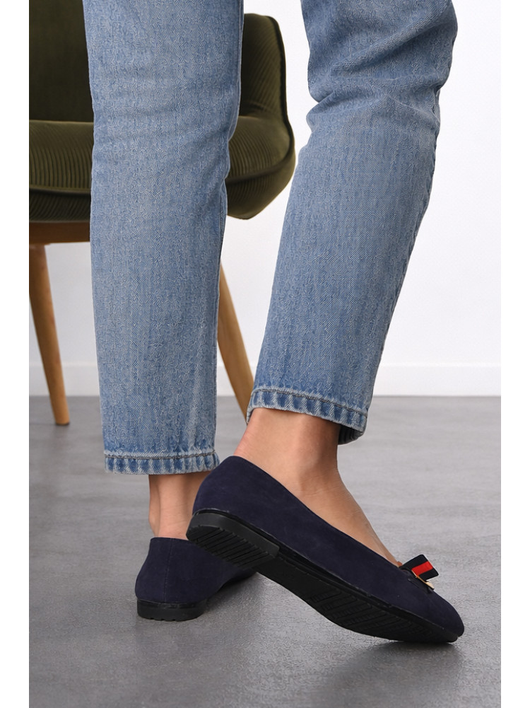 Балетки жіночі темно-синього кольору 785-4 210236C