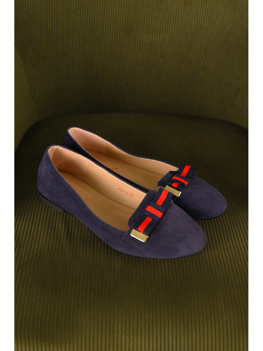 Балетки жіночі темно-синього кольору 785-4 210236C