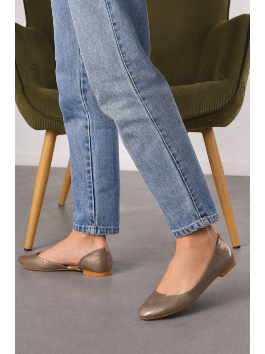 Балетки жіночі золотистого кольору 272-3 210237C